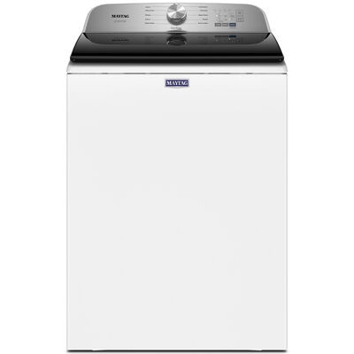 Maytag Pet Pro 27.5 in. 4.7 cu. ft. Top Load Washer with Agitator & Advanced Vibration Control - White | MVW6500MW