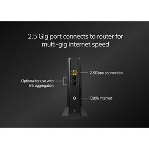 Nighthawk Mid/high-Split Multi-Gig 2.5Gbps Cable Modem, , hires