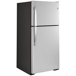 GE 33 in. 21.9 cu. ft. Garage Ready Top Freezer Refrigerator - Fingerprint Resistant Stainless, Fingerprint Resistant Stainless, hires