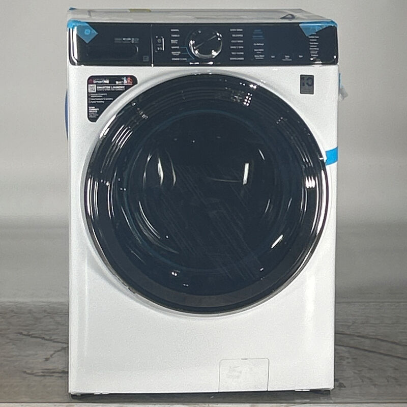 GE Profile 28 in. 5.3 cu. ft. Smart Stackable Front Load Energy Star Washer with UltraFresh Vent System+, Sanitize & Steam Cycle - White (Open Box Good Condition), , hires