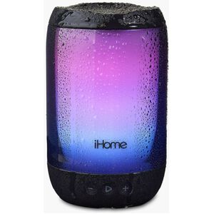 iHome PlayGlow+ Rechargeable Color Changing Waterproof Bluetooth Speaker with Mega Battery - Black, , hires