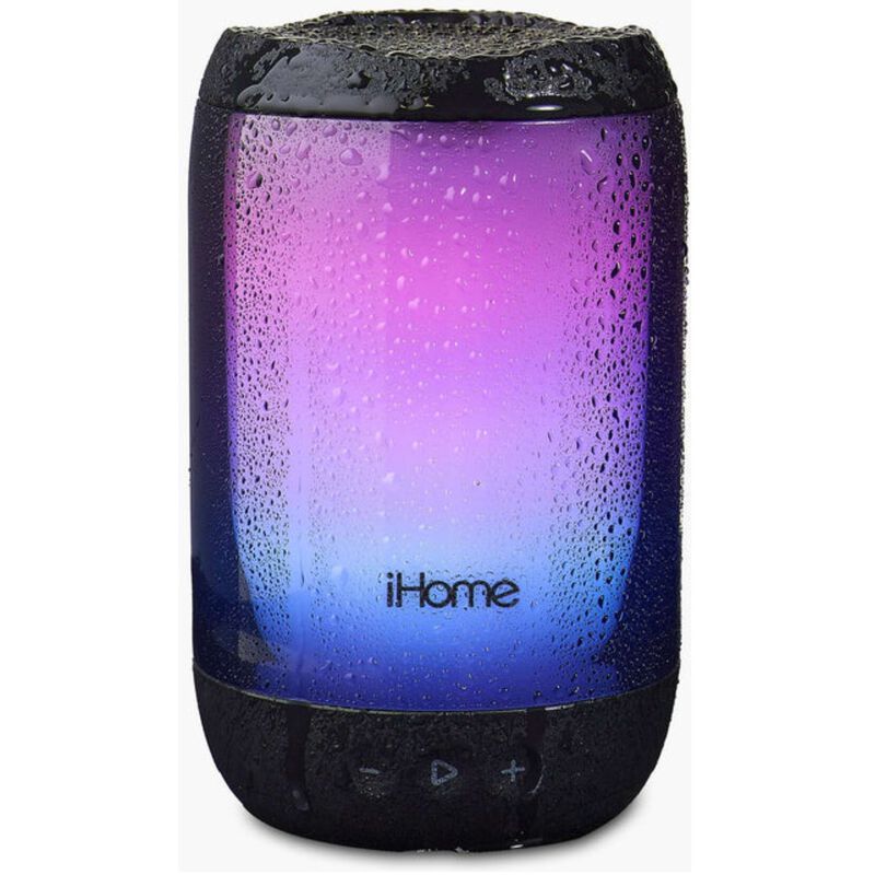 iHome PlayGlow+ Rechargeable Color Changing Waterproof Bluetooth Speaker with Mega Battery - Black, , hires