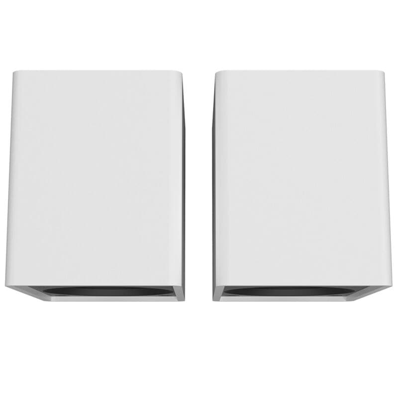 Onkyo 2-Way Compact Powered Bookshelf Speakers (Pair) - White, White, hires