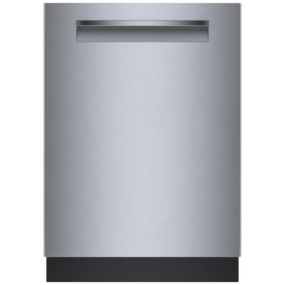 Bosch 500 Series 24 in. Smart Built-In Dishwasher with Top Control, 44 dBA Sound Level, 16 Place Settings, 8 Wash Cycles & Sanitize Cycle - Stainless Steel | SHP65CM5N