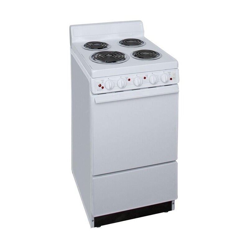 Premier 20 in. 2.4 cu. ft. Electric Range with Coil Burners - White, , hires