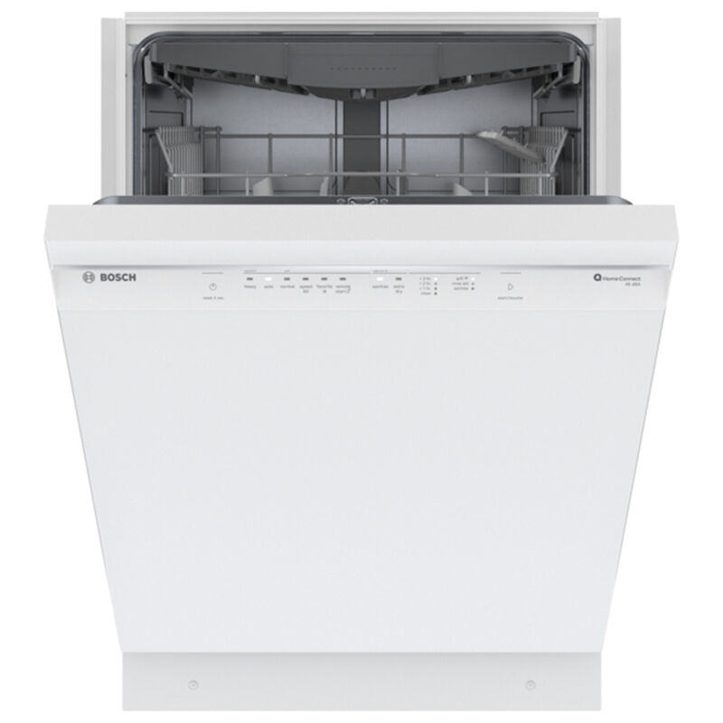 Bosch 300 Series 24 in. Front Control Smart Dishwasher with 46 dBa Sound Level, 3rd-Rack, PureDry & Pocket - White, , hires