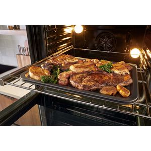 Bosch 800 Series 30 in. 9.2 cu. ft. Top Control Electric Double Wall Oven with True European Convection - Stainless Steel, , hires