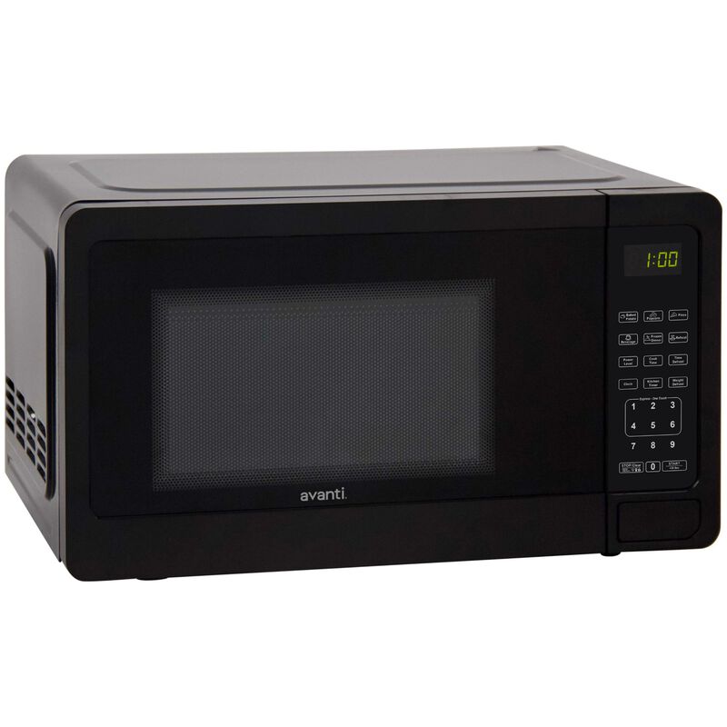 Avanti 18 in. 0.7 cu. ft. 700W Countertop Microwave - Black, Black, hires