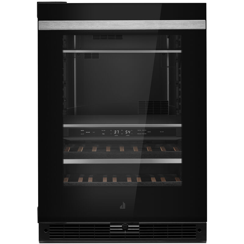 JennAir Noir Series 24 in. 5.0 cu. ft. Built-In Beverage Center with Fixed Shelves & Digital Control - Black, , hires