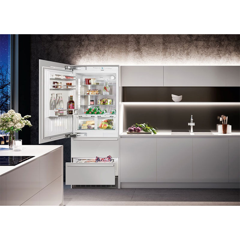 Liebherr 30 in. Built-In 14.1 cu. ft. Counter Depth Bottom Freezer Refrigerator - Custom Panel Ready, , hires