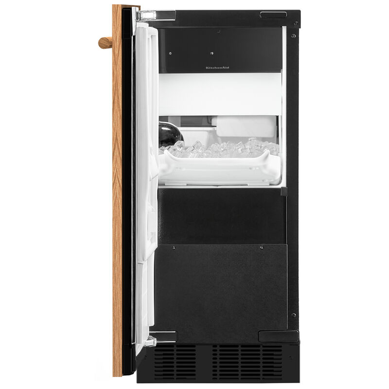 KitchenAid 15 in. Built-In Undercounter Ice Maker with 25 lb. Ice Storage, Auto-Defrost & Digital Control - Custom Panel Ready, Custom Panel Required, hires