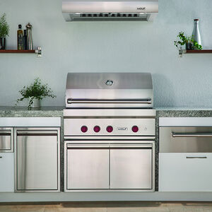 Wolf 30 in. 2-Burner Built-In Liquid Propane Gas Grill with Rotisserie & Smoker Box - Stainless Steel, , hires