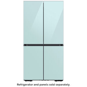 Samsung BESPOKE 4-Door Flex Top Panel for Refrigerators - Morning Blue Glass, , hires
