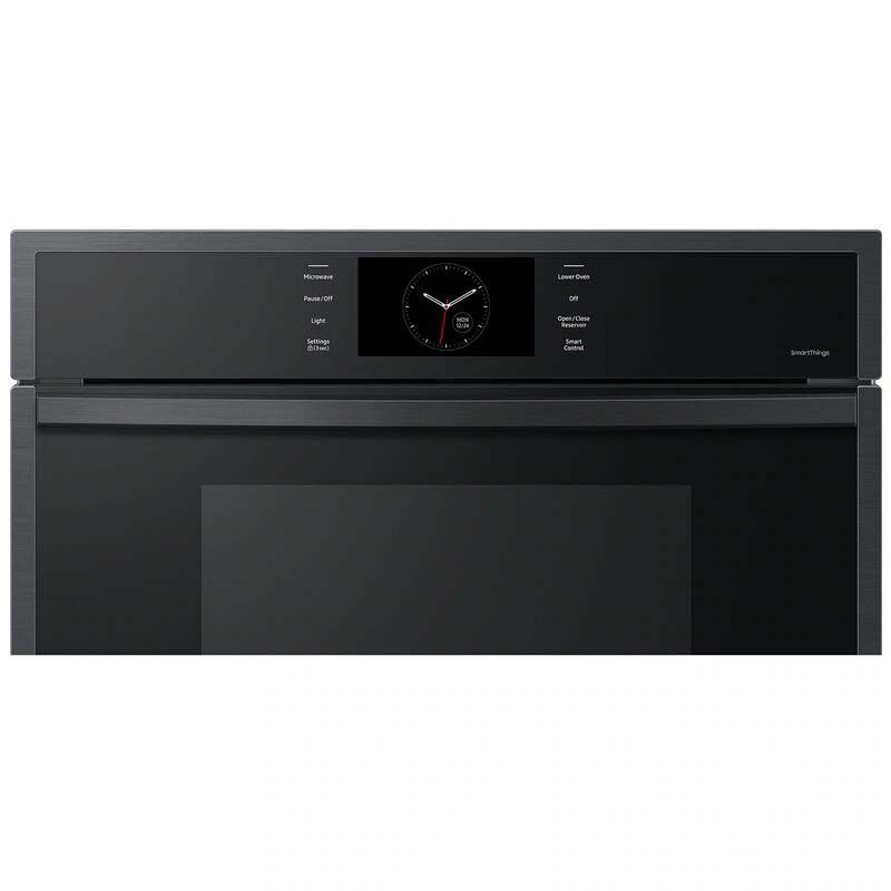 Samsung 30 in. 7 cu. ft. Smart Speed/ Steam Electric Microwave/Wall Oven Combo with Dual Convection & Sensor Cooking - Matte Black, , hires