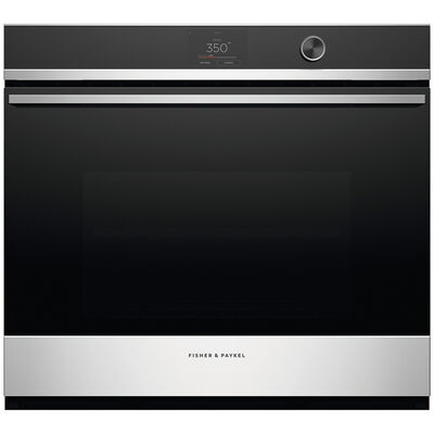 Fisher & Paykel Series 9 30 in. 4.1 cu. ft. Electric Smart Wall Oven with Standard Convection & Self Clean - Stainless Steel | OB30SDPTDX1