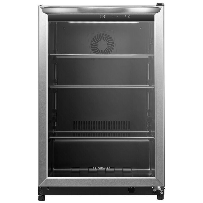 Frigidaire 22 in. 4.6 cu ft. Compact Beverage Center with Adjustable Shelves & Digital Control - Stainless Steel, , hires