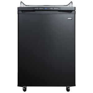 Summit 24 in. 5.6 cu. ft. Beer Dispenser with Digital Controls & Digital Thermostat - Black, , hires
