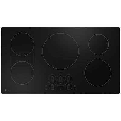 GE Profile 36 in. 5-Burner Smart Induction Cooktop with Power Burner - Black | PHP9036DTBB