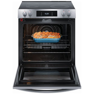 Frigidaire Gallery 30 in. 6.2 cu. ft. Air Fry Convection Oven Freestanding Electric Range with 5 Smoothtop Burners - Stainless Steel, , hires