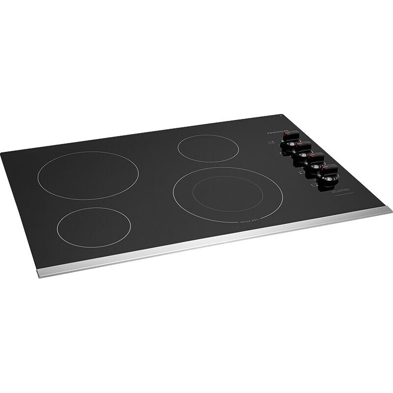 Frigidaire 30 in. 4-Burner Electric Cooktop with Power Burner - Stainless Steel, Stainless Steel, hires