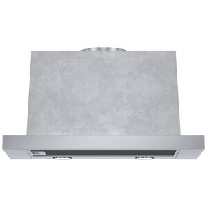 Bosch 500 Series 24 in. Slide-Out Style Range Hood with 4 Speed Settings, 400 CFM, Convertible Venting & 2 LED Lights - Stainless Steel, , hires