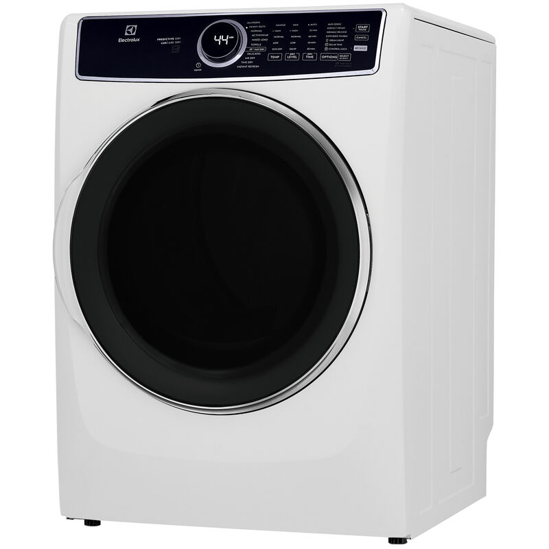 Electrolux 600 Series 27 in. 8.0 cu. ft. Stackable Gas Dryer with LuxCare Dry, Instant Refresh, Perfect Steam & Sanitize Cycle - White, White, hires