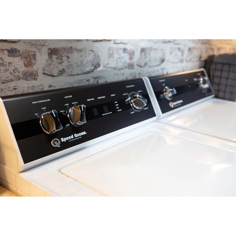 Speed Queen TR3 26 in. 3.2 cu. ft. Top Load Washer with Agitator & Perfect Wash - White, , hires