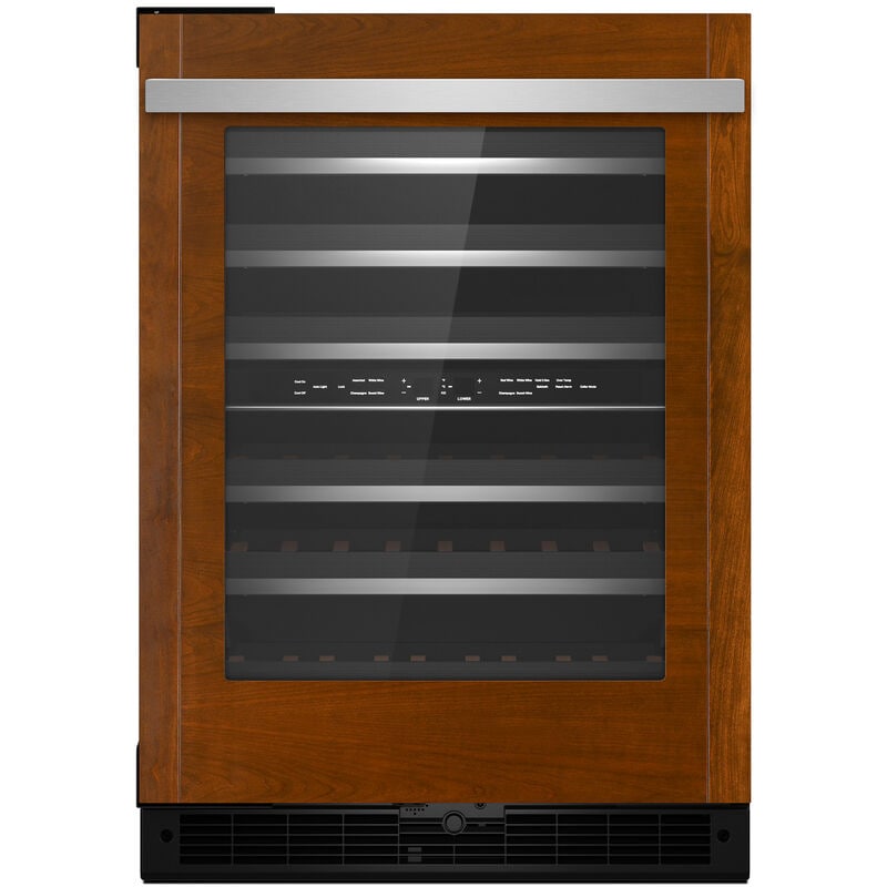 JennAir 24 in. Undercounter Wine Cooler with Wood Racks, Dual Temperature Zones & 45 Bottle Capacity - Custom Panel Ready, , hires