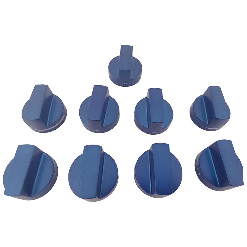 Thermador 9 Piece Knob Kit for Ranges - Blue, , hires