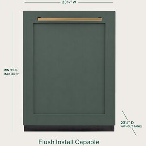 Cafe 24 in. Top Control Flush-Mount Smart Dishwasher with 44 dBA Sound Level, 3rd-Rack & Dual Convection Ultra Dry - Custom Panel Ready, , hires