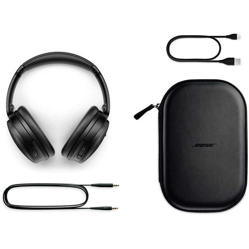 Bose - 45 Wireless Noise Cancelling Over-the-Ear Headphones - Black | P.C. Richard & Son