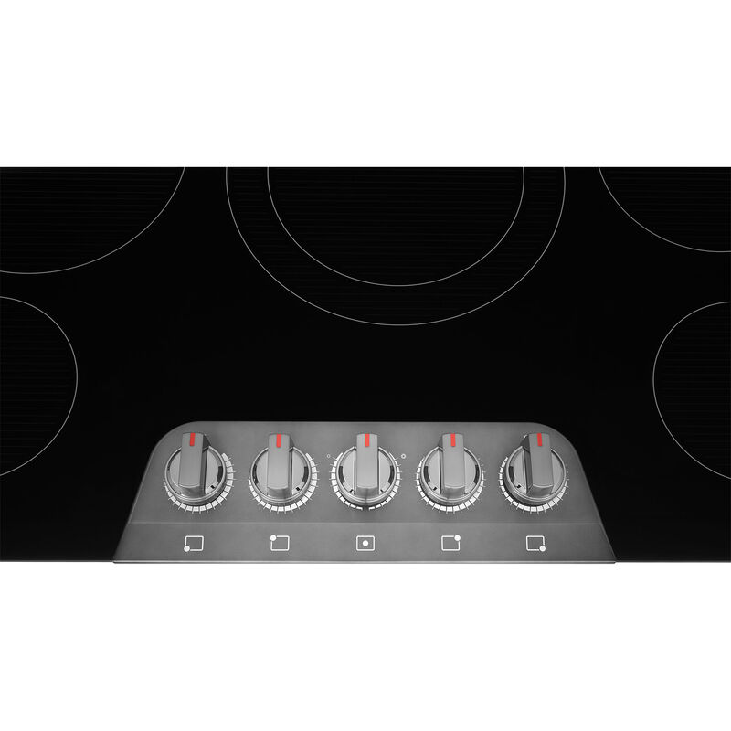 Frigidaire Gallery 36 in. 5-Burner Electric Cooktop with Simmer Burner & Power Burner - Black Stainless Steel, , hires