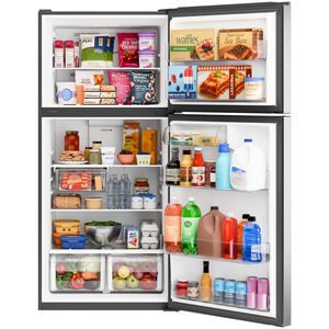 GE 30 in. 19.0 cu. ft. Garage-Ready Top Freezer Refrigerator - Fingerprint Resistant Stainless, Fingerprint Resistant Stainless, hires