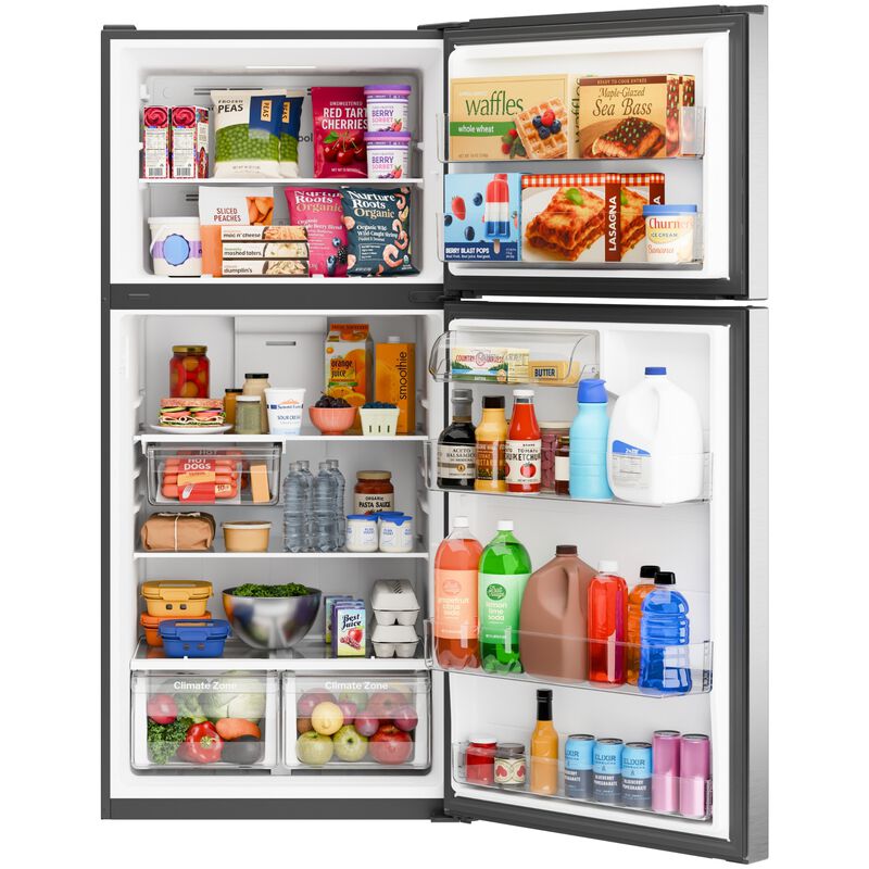 GE 30 in. 19.0 cu. ft. Garage-Ready Top Freezer Refrigerator - Fingerprint Resistant Stainless, Fingerprint Resistant Stainless, hires