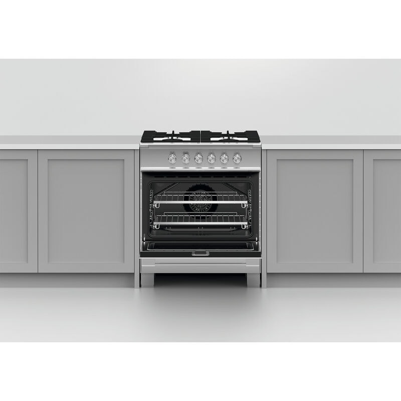 Fisher & Paykel Series 7 30 in. 3.5 cu. ft. Standard Convection Gas Range with 4 Sealed Burners - Stainless Steel, , hires