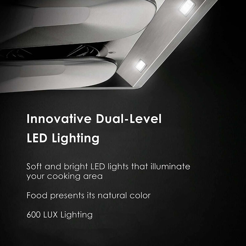Fotile Pixie Air 30 in. Convertible Standard Style Range Hood with 850 CFM, 4 Fan Speeds & 2 LED Lights - Stainless Steel, , hires