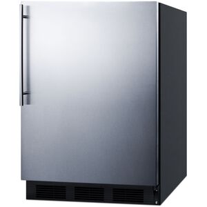 Summit 24 in. 5.0 cu. ft. Right-Hinged Undercounter Refrigerator - Stainless Steel, , hires
