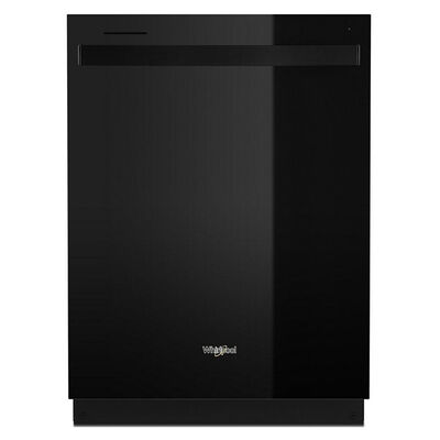 Whirlpool 24 in. Built-In Dishwasher with Top Control, 13 Place Settings, 5 Wash Cycles & Sanitize Cycle - Black | WDT750SAKB