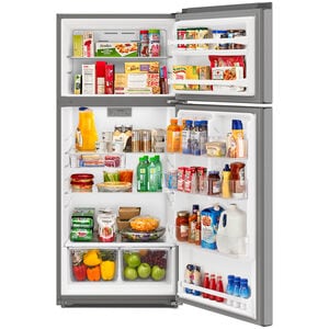 Whirlpool 28 in. 16.3 cu. ft. Top Freezer Refrigerator - Stainless Steel, Stainless Steel, hires