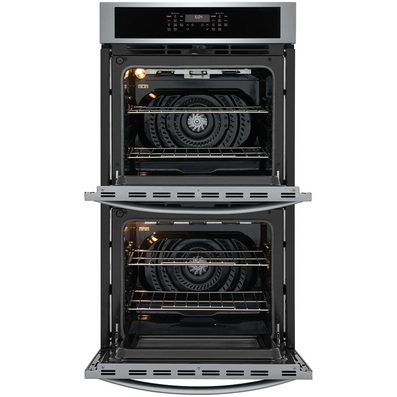 Frigidaire 27 in. 7.6 cu. ft. Top Control Electric Double Wall Oven with Standard Convection - Stainless Steel, Stainless Steel, hires