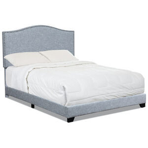Klaussner Upholstered King Size Complete Bed - Gray, , hires