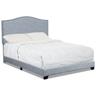Klaussner Upholstered King Size Complete Bed - Gray | 281-661