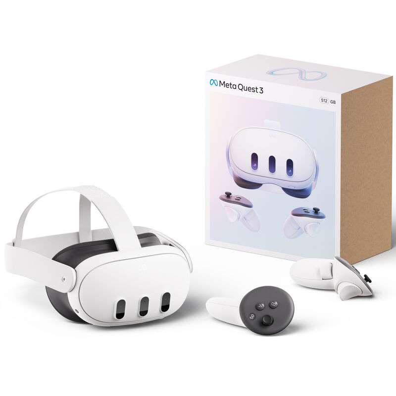 Meta Quest 3 512GB Virtual Reality Headset - White, , hires