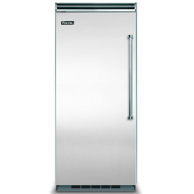 Viking 36" 19.2 Cu. Ft. Built-In Upright Freezer with Ice Maker, Adjustable Shelves & Digital Control - Stainless Steel | VCFB5363LSS