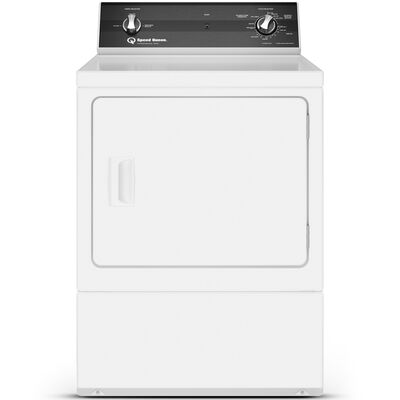 Speed Queen DR3 27 in. 7.0 cu. ft. Gas Dryer with Sanitize Cycle - White | DR3003WG