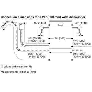 Gaggenau 400 Series 24 in. Top Control Smart Dishwasher with 42 dBa Sound Level & 3rd-Rack - Custom Panel Ready, , hires