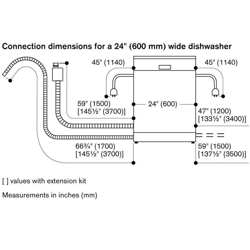 Gaggenau 400 Series 24 in. Top Control Smart Dishwasher with 42 dBa Sound Level & 3rd-Rack - Custom Panel Ready, , hires