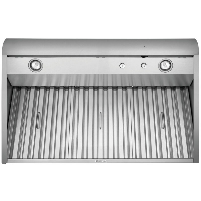 Broan Elite E60000 Series 30 in. Canopy Pro Style Range Hood with 650 CFM, Convertible Venting & 2 Halogen Lights - Stainless Steel, , hires