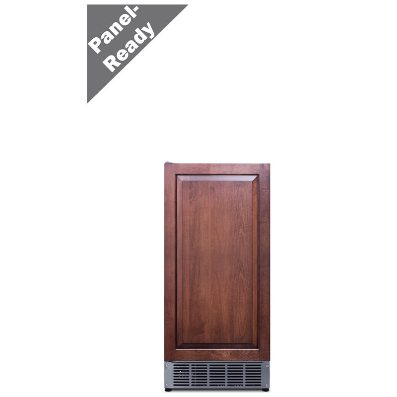 Summit 15 in. Built-In Undercounter Commercial-Use Ice Maker with 25 lb. Ice Storage, Auto-Defrost & Digital Control - Custom Panel Ready, , hires