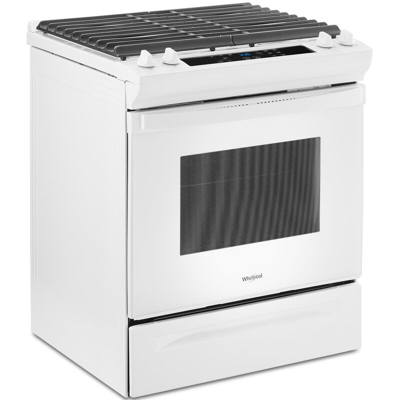 Whirlpool 30 in. 5 cu. ft. Slide-In Gas Range with 4 Sealed Burners - White, White, hires